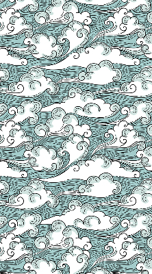Rollo Fenster mit dem Motiv Wolken und Wind