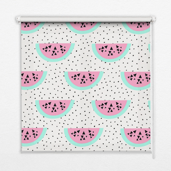 Fensterrollo mit Wassermelonenmotiv