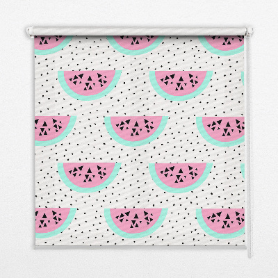 Fensterrollo mit Wassermelonenmotiv