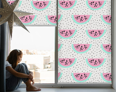 Fensterrollo mit Wassermelonenmotiv