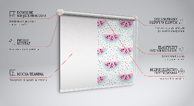Fensterrollo mit Wassermelonenmotiv