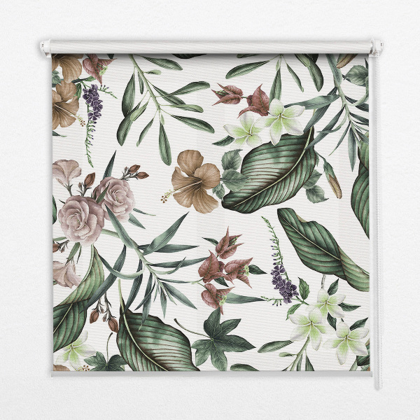 Fensterrollo in exotischer Naturoptik