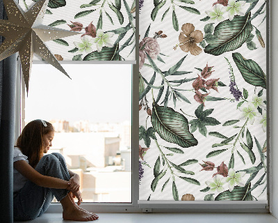 Fensterrollo in exotischer Naturoptik