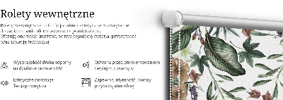 Fensterrollo in exotischer Naturoptik