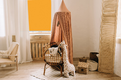 Rollo Fenster in Dunkelorange
