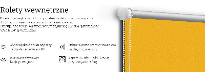 Fensterrollo in Orange