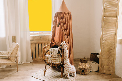 Fensterrollo innen in leuchtendem Orange
