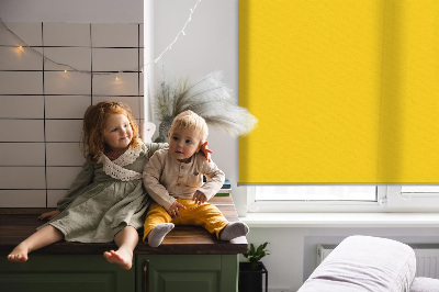 Fensterrollo innen in leuchtendem Orange