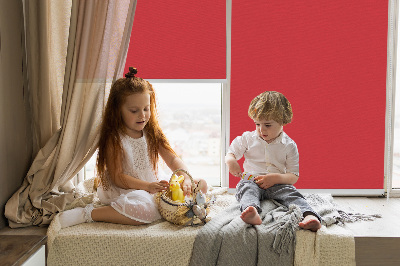Fensterrollo innen in Rot