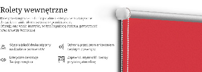 Fensterrollo innen in Rot