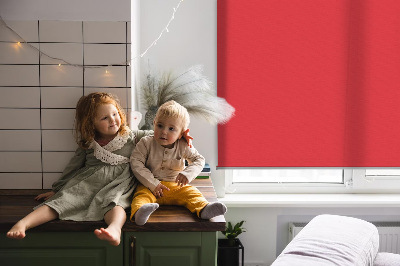 Fensterrollo innen in Rot