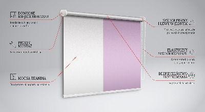 Fensterrollo innen in Rosa