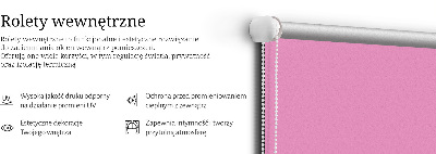 Fensterrollo rosa