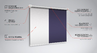 Fensterrollo innen in Dunkelviolett