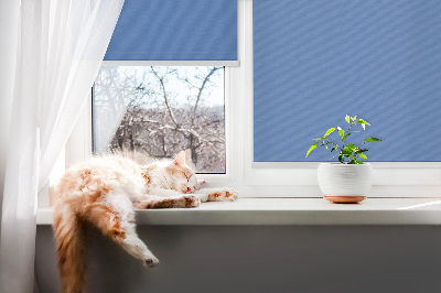 Fensterrollo blau