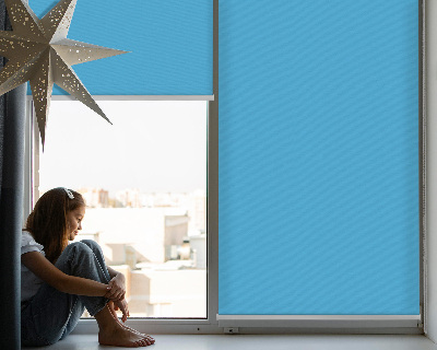 Fensterrollo innen in Blau
