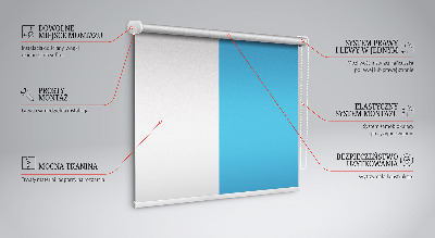 Fensterrollo innen in Blau