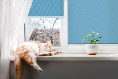 Fensterrollo innen in Blau
