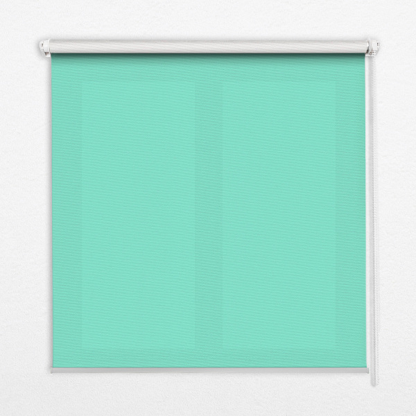 Fensterrollo in Türkis