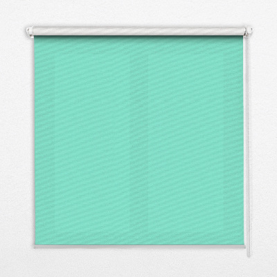 Fensterrollo in Türkis