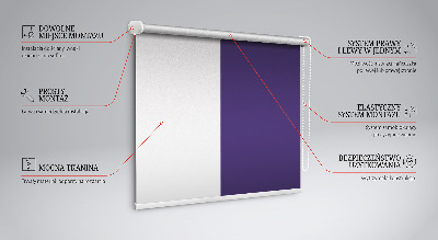 Fensterrollo innen in Lila