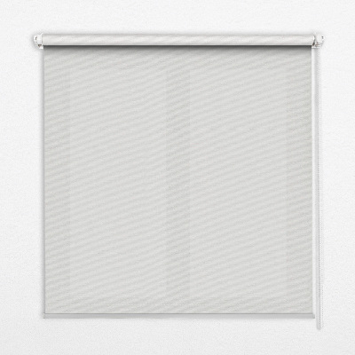 Fensterrollo innen in Hellgrau