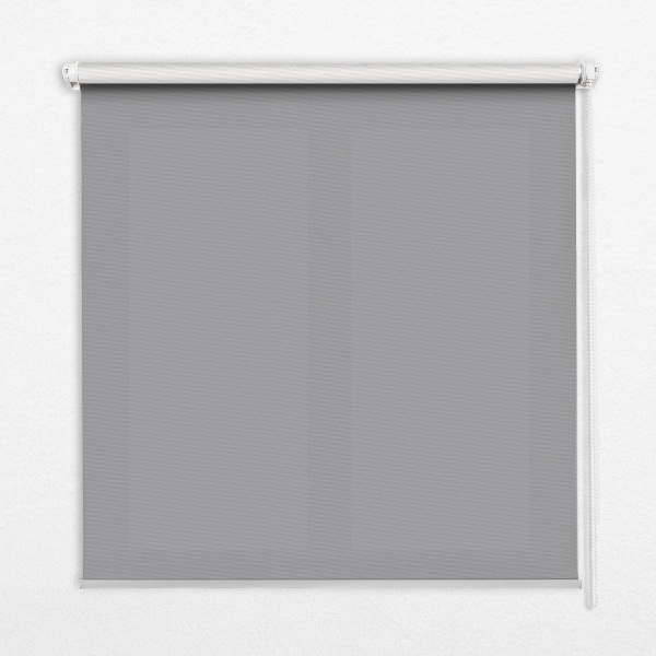Fensterrollo in Grau