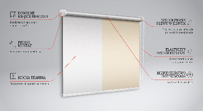 Fensterrollo beige