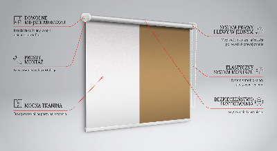 Fensterrollo innen in Braun