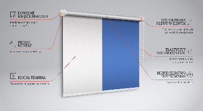 Fensterrollo in Blau