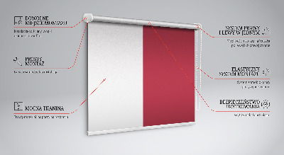 Fensterrollo innen in Rotwein