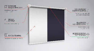 Fensterrollo innen in Schwarz
