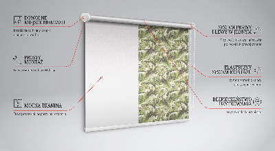 Rollo Fenster mit Blütenblättern