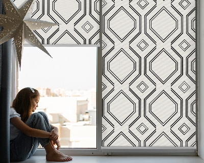 Fensterrollo innen in der Variante Rautenillusion