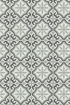 Rollo Fenster mit marokkanischem Fliesenmuster