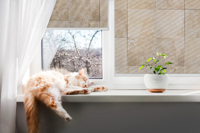 Fensterrollo für Fliesen