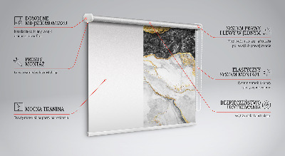 Fensterrollo in Marmoroptik