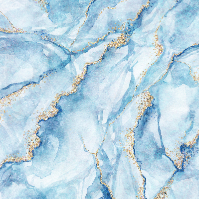 Fensterrollo in der Farbe blauem Marmor