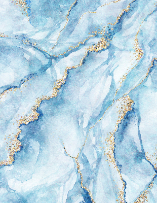 Fensterrollo in der Farbe blauem Marmor