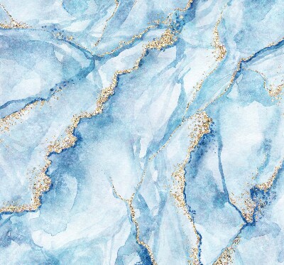 Fensterrollo in der Farbe blauem Marmor