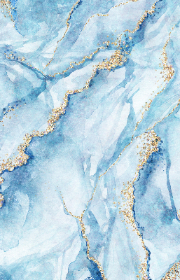 Fensterrollo in der Farbe blauem Marmor