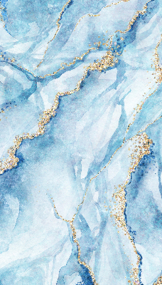 Fensterrollo in der Farbe blauem Marmor