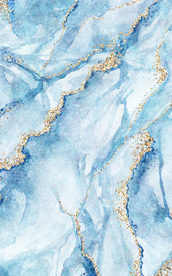 Fensterrollo in der Farbe blauem Marmor