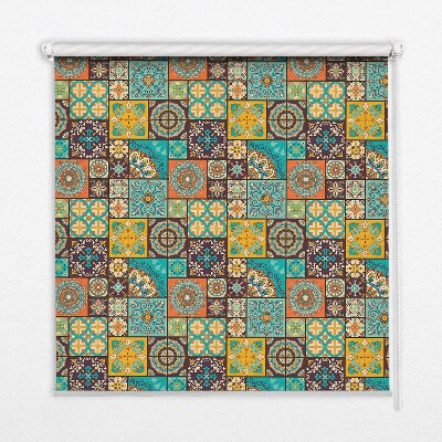 Rollo Fenster buntes Mandala