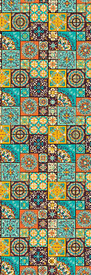 Rollo Fenster buntes Mandala