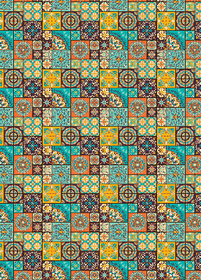 Rollo Fenster buntes Mandala