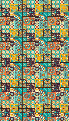 Rollo Fenster buntes Mandala