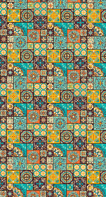 Rollo Fenster buntes Mandala