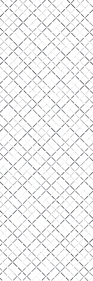 Fensterrollo mit Rautenmotiv