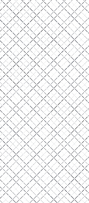 Fensterrollo mit Rautenmotiv